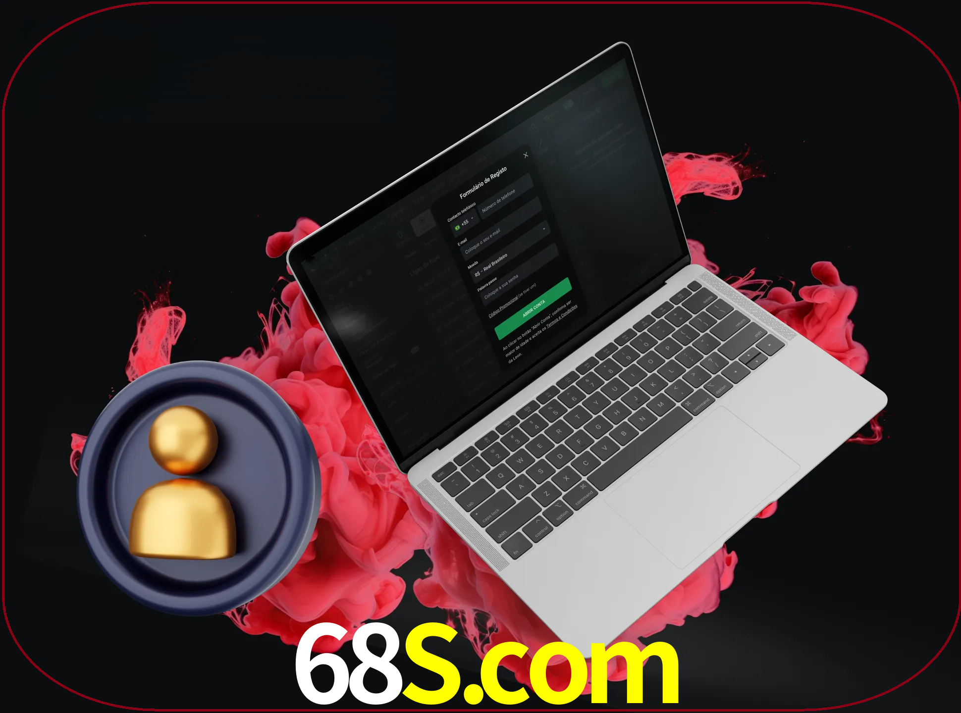 No cabeçalho do site 68s, clique no botão que o levará a um formulário especial onde terá de introduzir as suas informações actuais.