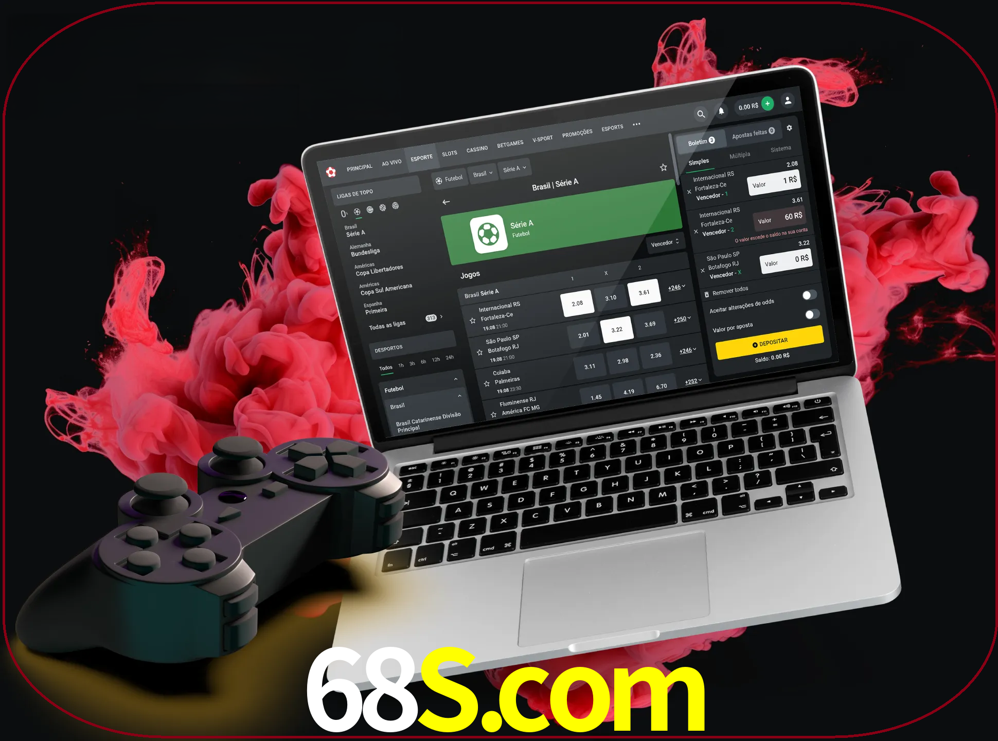 Visite a secção especial de jogos de vídeo em 68s para descobrir em que jogos pode apostar e ganhar muito dinheiro.